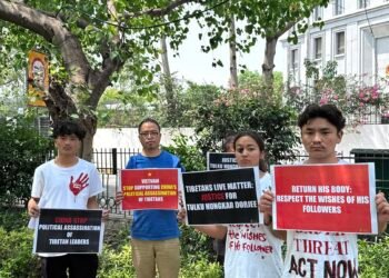 Tibetan Youth Congress protest in Delhi