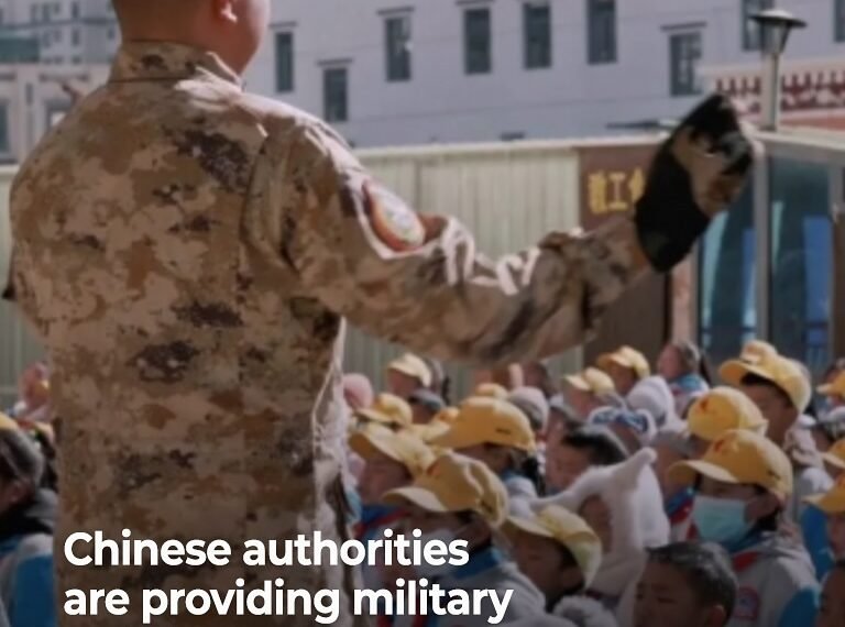 China Imparts Military Training to Tibetan Children