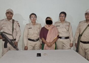 Imphal woman arrested