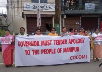 Manipur Governor Airlifted Amid COCOMI-Led Protests and Human Chains
