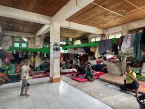 An IDP camp at Churachandpur