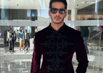 "Ishaan Khatter Channels Modern Maharaja Vibes in Bordeaux Bandhgala at Cannes 2025"