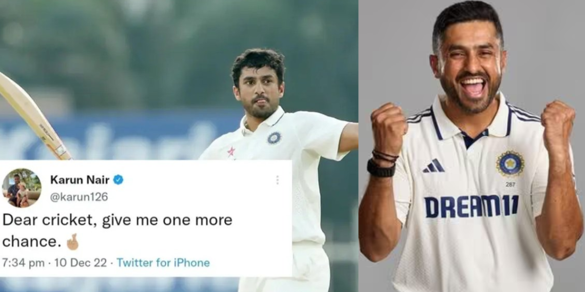 Karun Nair: The Man Who Got A Second Chance By Cricket!