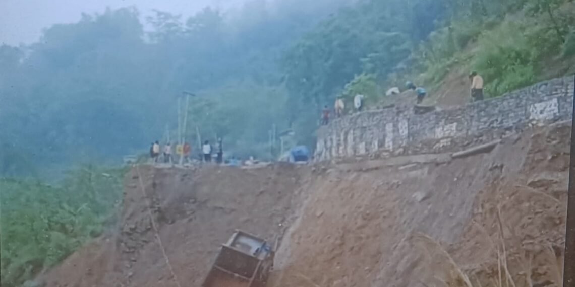 NH-2 caves in near Kohima