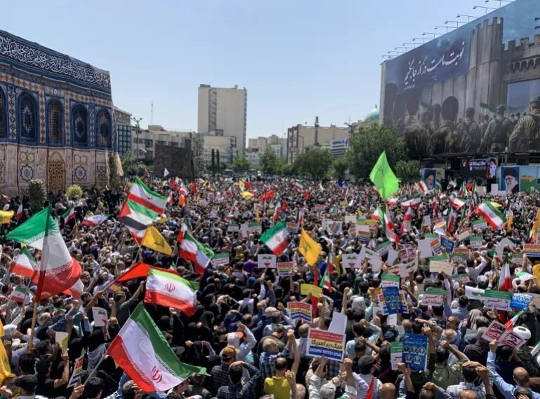 Mass Protests in Iran and Iraq against Israel Conflict