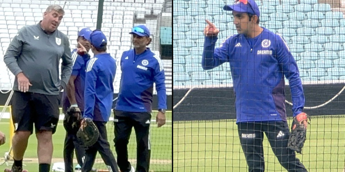 Gautam Gambhir Involved In Heated Argument With The Oval Groundsman Ahead Of The 5th Test!
