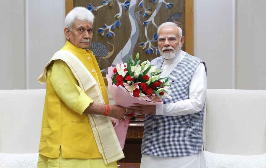 J&K LG Manoj Sinha Meets PM Modi Amid Buzz Over His Future