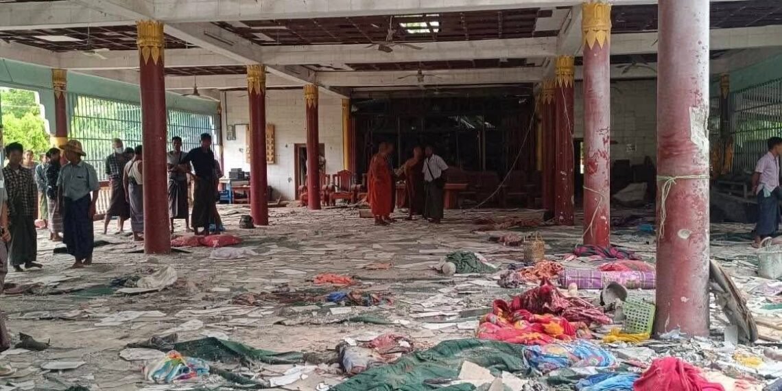 Myanmar Horror: Junta Bombs Monastery Shelter, Killing 28 in Sagaing