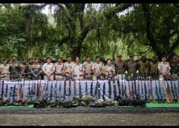 Huge Cache of Warlike Weapons Seized in Imphal Valley
