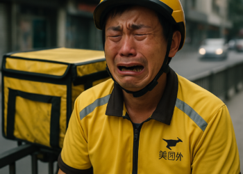 China’s Delivery Worker Breaks Down in Heart-breaking Viral Video