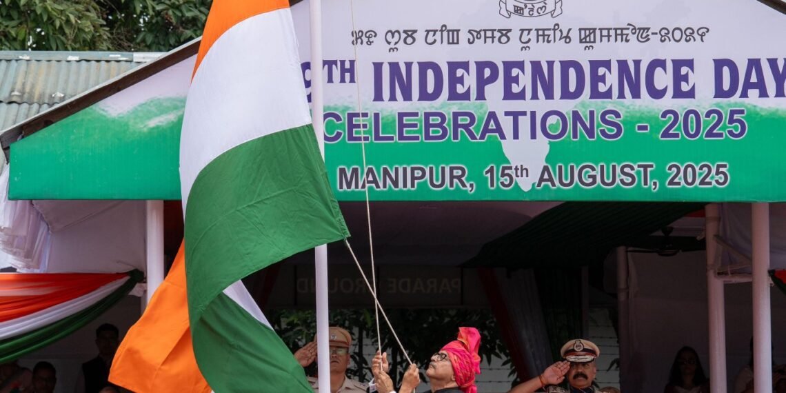 Nation Celebrates I-Day, Imphal Reels Under Shadow of Boycott Call and Guns