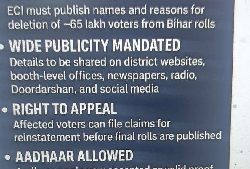 Opposition Hails SC Verdict on Bihar Voter Deletion as ‘A Message to Vote Chors’