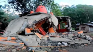 Temple burnt,  Manipur