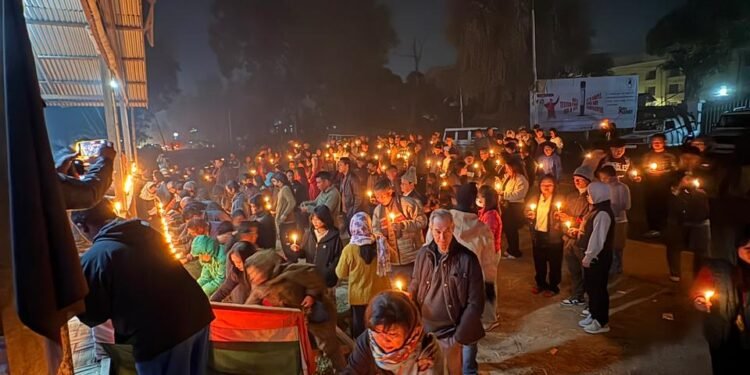 Tears, Candles, and Memory: Manipur Hills Mourn Kuki-Zo Assault Victim