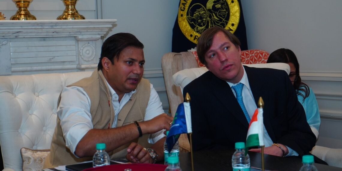 His Royal Highness Prince Louis of Luxembourg Visits Gandhi Mandela Foundation Headquarters, New Delhi