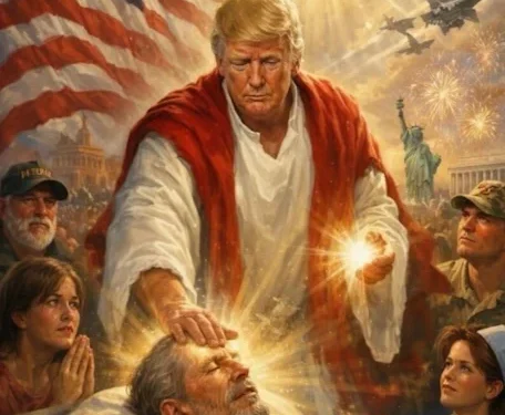 Trump as jesus