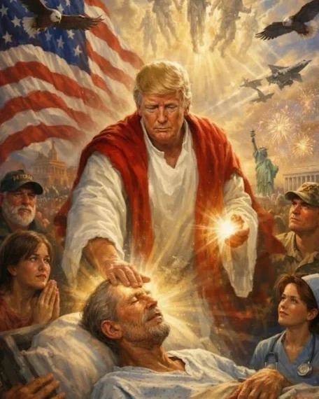 Trump as jesus