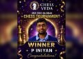 GM P. Iniyan Triumphs at 360 ONE Global Chess Festival 2026 Masters Title - Power Corridors