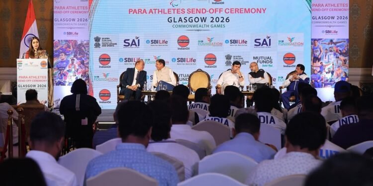 Send-Off Ceremony for India's Para Contingent Heading to Glasgow 2026 Commonwealth Games Held in New Delhi - Power Corridors
