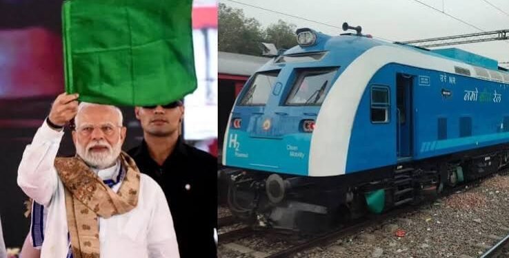 PM Modi Flags Off India’s First Hydrogen-Powered Train