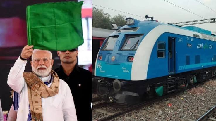 PM Modi Flags Off India’s First Hydrogen-Powered Train